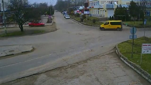 Перекрёсток в Щёлкино, 16.02.2014 - time-lapse с камеры 2 смотреть онлайн