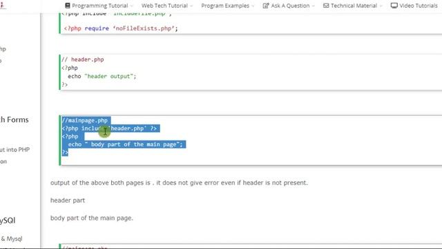 Include vs require in php [chapter 11] смотреть онлайн