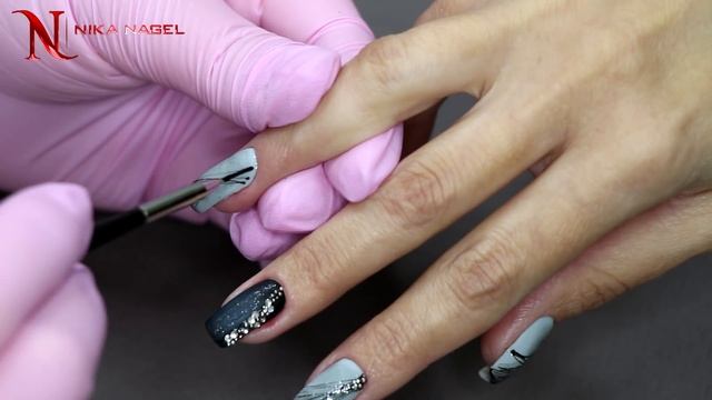 Дизайн с Гелем ПАУТИНКА. Как сделать дизайн с Гелем ПАУТИНКА? | NIKA NAGEL