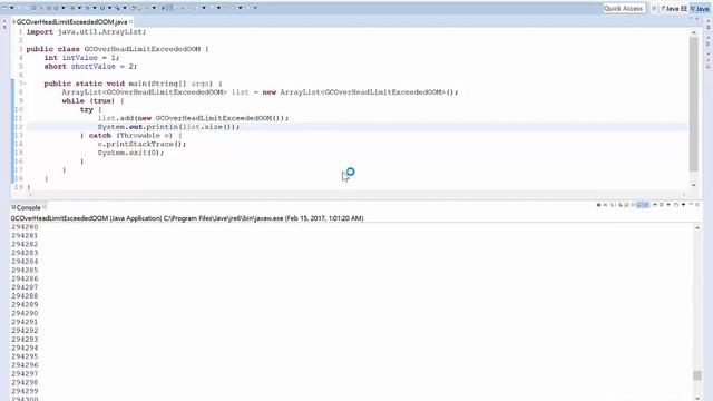 OutOfMemoryError : GC overhead limit exceeded смотреть онлайн