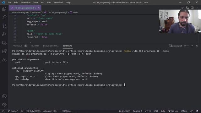 Julia: Making CLI Programs with ArgParse смотреть онлайн