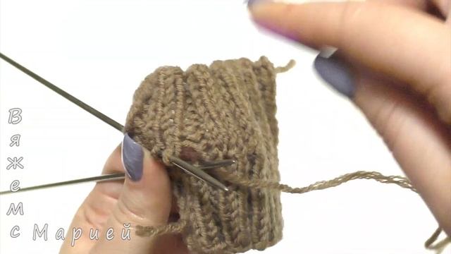 Трикотажный шов. Резинка 2х2 БЕЗ смещения смотреть онлайн