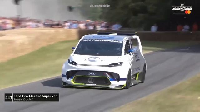 Ford Pro Electric SuperVan Attacks Goodwood Festival of Speed - with commentary смотреть онлайн