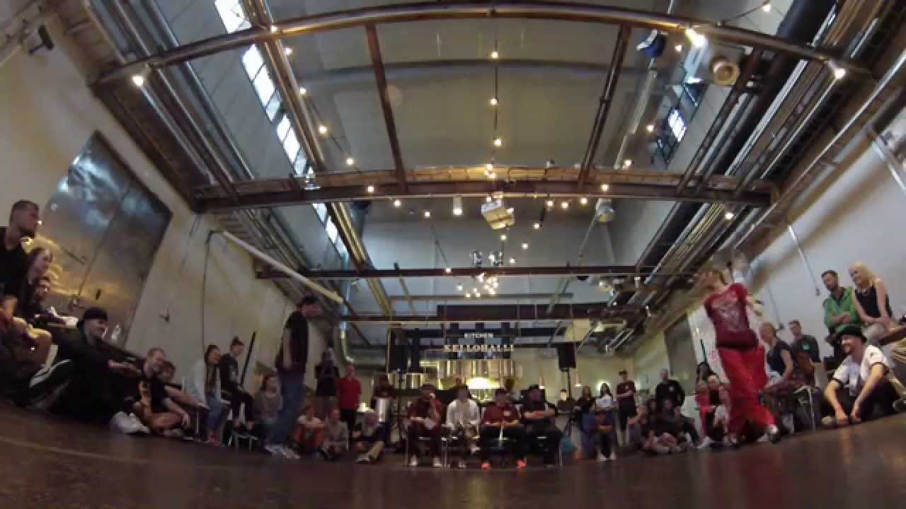 Slim Jimm Vs Meelisa (1/4 FlowMoAniversary 2014) - #bboy #bgirl #breakdance