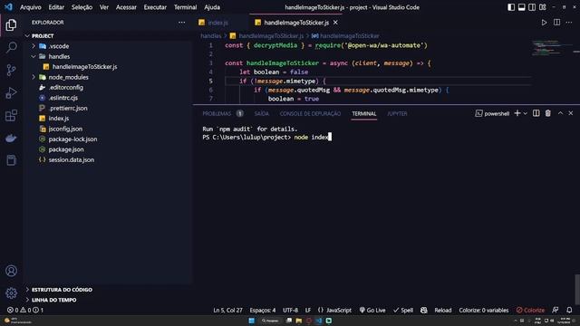 chatbot no whatsapp com javascript ! 02 - finalizando o nosso bot de converter figurinhas смотреть онлайн