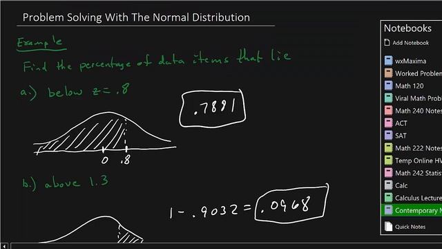 Contemporary Math - Problem Solving With Normal Distribution смотреть онлайн