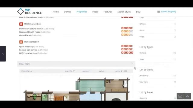 Residence Real Estate WordPress Theme смотреть онлайн