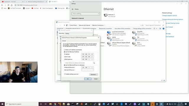 pfsense changing LAN interface IP and DHCP Range смотреть онлайн