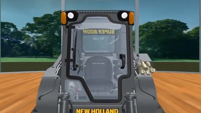 Гусеничный мини-погрузчик New Holland C232. смотреть онлайн