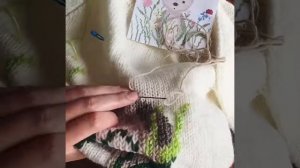 Вышивка на одежде, вышиваю на детском свитере