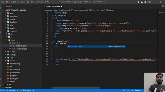 (01) jQuery ajax Crud with Laravel Yajra Datatable l Intro with Series | Ajax tutorial in Laravel смотреть онлайн
