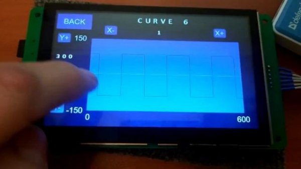 DWIN DGUS. Элемент Real-Time Curves, чертим графики.