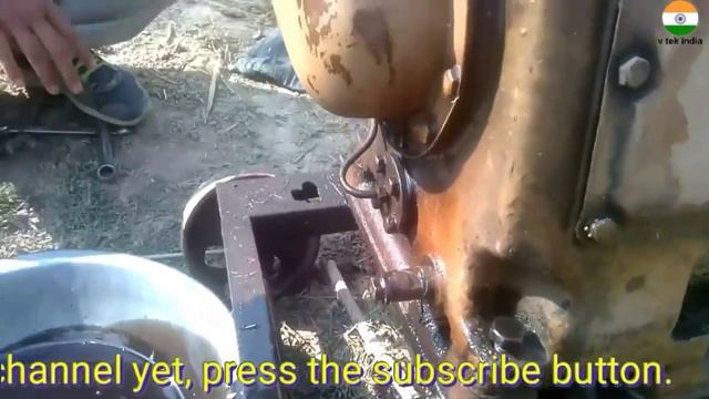 four stroke diesel engine //How to change engine oil of diesel engine // v tek india смотреть онлайн