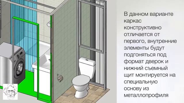 Делаем экран за унитазом смотреть онлайн