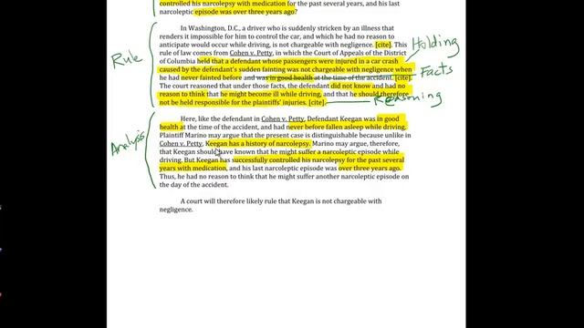 17. IRAC with cases - sample memo смотреть онлайн