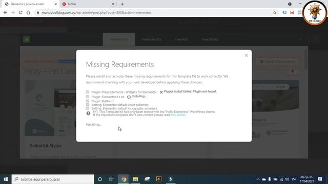Importar Plantillas a Elementor de Envato Elements смотреть онлайн