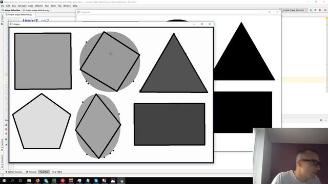 Simple shape detection – Opencv with Python 3 смотреть онлайн