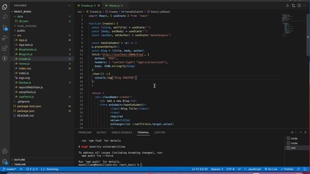 Complete React Tutorial #28 Make a Post Request смотреть онлайн
