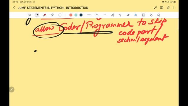 JUMP STATEMENT in PYTHON| TERMINATE LOOP PREMATURELY| SKIP an ITERATION IN LOOP or A SECTION of cod смотреть онлайн