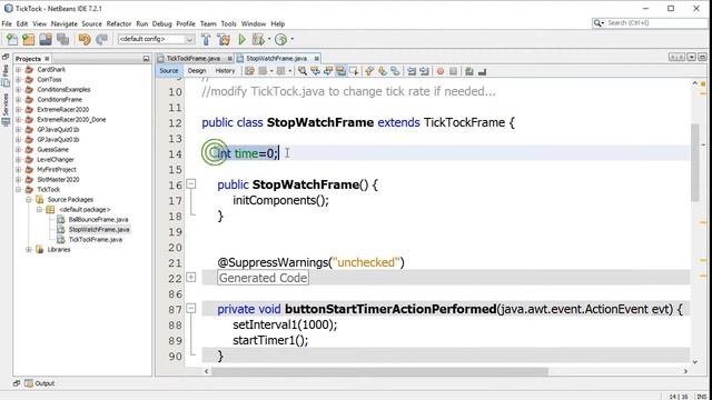 Java Timers with Tick Tock Frame смотреть онлайн