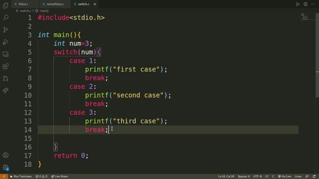 Switch statement in C programming | What is switch case? With syntax and source code in C language смотреть онлайн