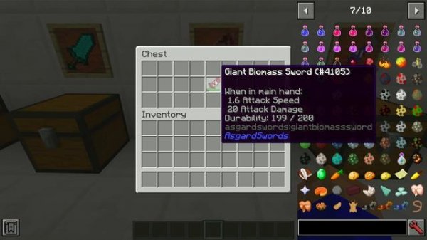 Minecraft Mods: " Asgard Weapons Mod 1.12.2 "