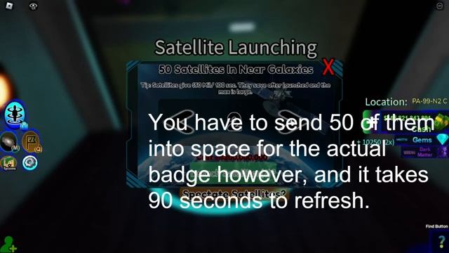 Roblox Space Tycoon How to get 50+ Satellites Launched Badge смотреть онлайн