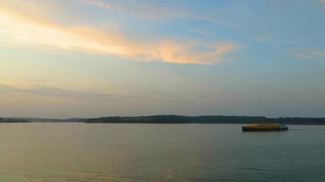 Река Кама - Село Бабка. Закат близ с.Бабка (Частинский муниципальный округ, Пермский край) смотреть онлайн