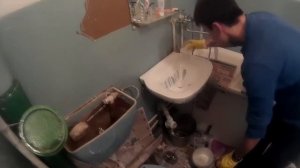 Реставрация раковины и унитаза жидким акрилом