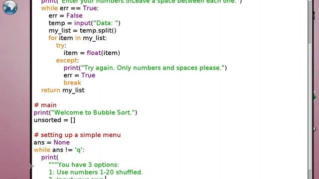 Python Tutorial 9: Bubble Sort смотреть онлайн
