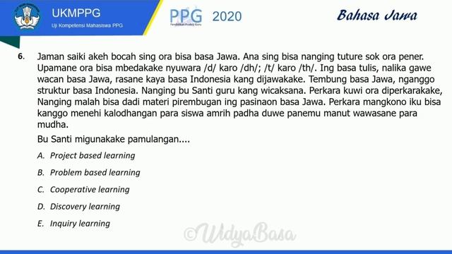Soal UP PPG Bahasa Jawa #2 Materi Pedagogi / Pengajaran смотреть онлайн