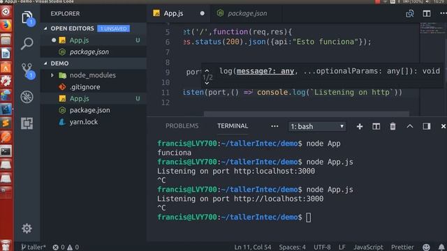 Taller de Node.js + Express  - Intec - CEISS - SilverLabRD