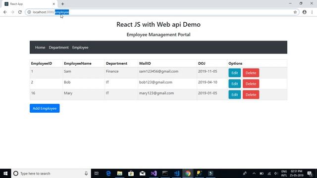 React JS and Web API tutorial 2019 смотреть онлайн