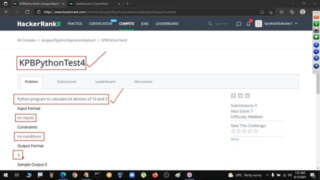 PYTHON (5 Weekends Batch) tutorials || by Mr. Prakash Babu On 13-06-2021 @7AM IST смотреть онлайн