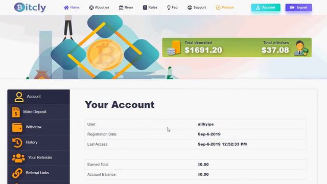 видео обзор Hyip проекта Bitcly