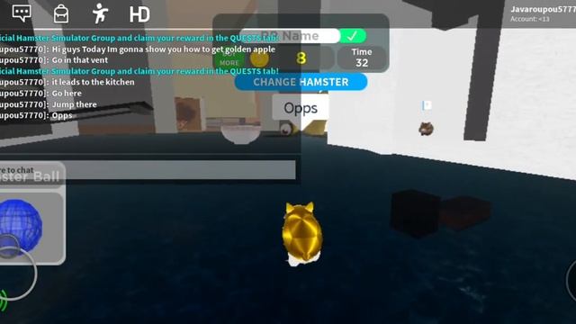 How to get Golden apple badge and golden hamster in Hamster simulator 2020 roblox смотреть онлайн