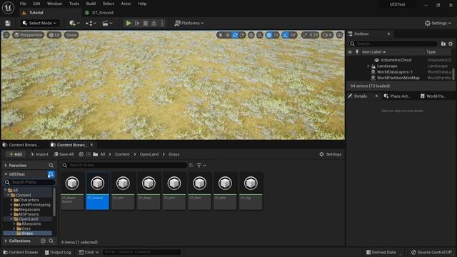 UnrealEngine 5 OpenWorld Landscape Grass Placements (With OpenLand)