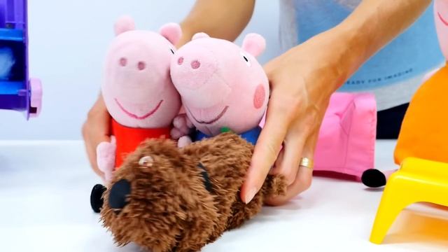 Видео с игрушками - Свинка Пеппа и щеночек. Видео для детей смотреть онлайн