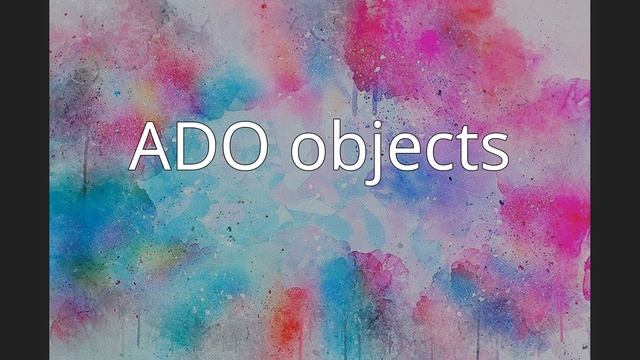 ActiveX Data Objects смотреть онлайн