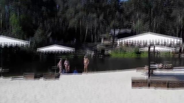 Отдых в Полтаве. Пляж "Мыс доброй надежды". Отлично оборудованный пляж. смотреть онлайн