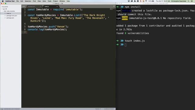 JS Quick Hits 39 - Intro to Immutable.js смотреть онлайн