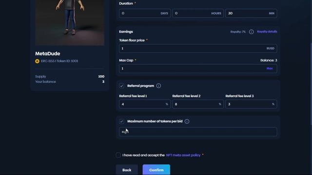 How to sell NFT Meta asset through Bidding style auction смотреть онлайн