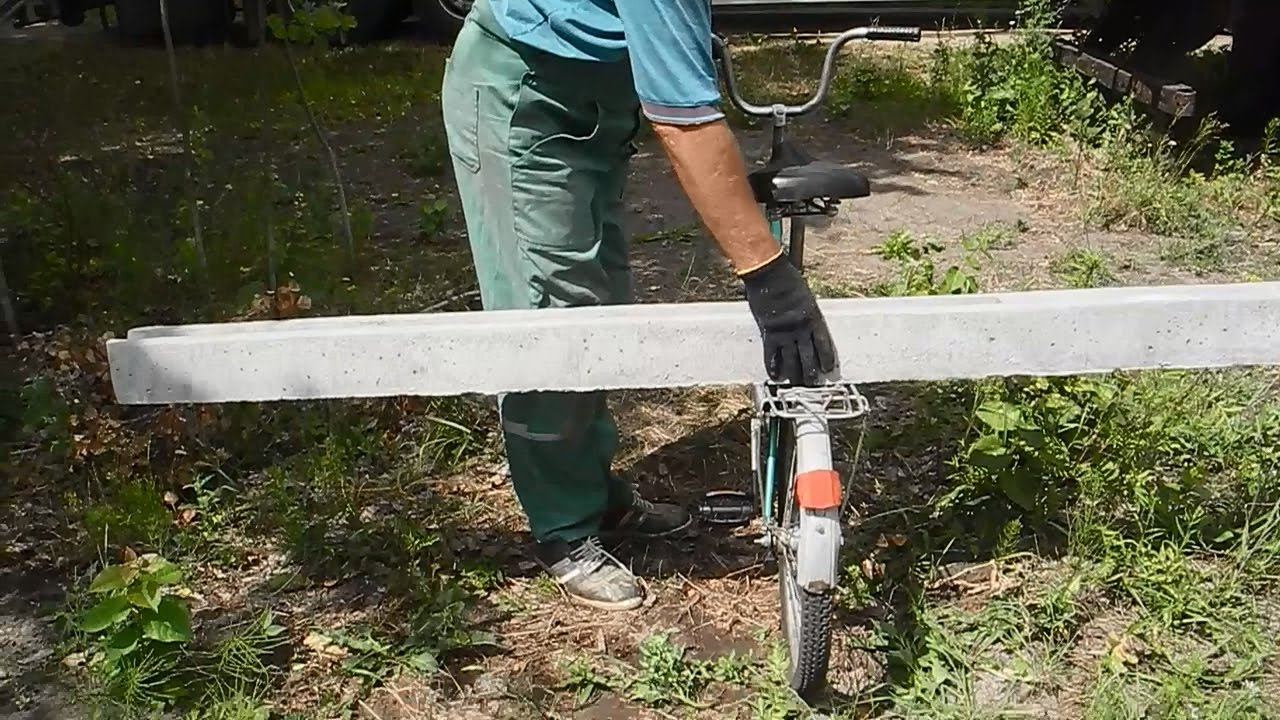 Как легко,без усилий,переносить железобетонные столбы на большие растояния смотреть онлайн