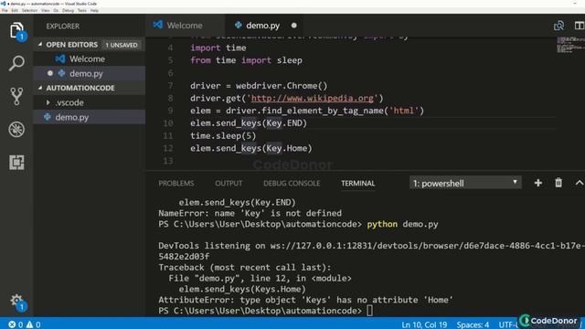 9 Scrolling and Getting the Current URL using Selenium смотреть онлайн