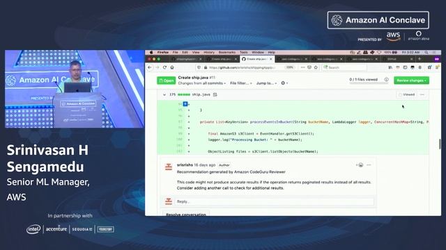 Amazon AI Conclave 2019 - Amazon CodeGuru for Auto Code Reviews and App Performance Recommendations смотреть онлайн
