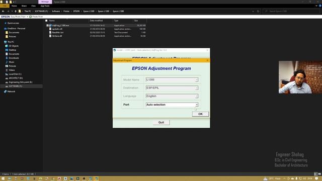Commucation Error ,20000068,69,10 Epson Printer L1300,L1800,L130,L220,L310,L360,L365