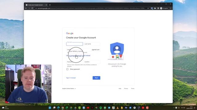 How to register your existing email address with a Google account (2022 Update) смотреть онлайн