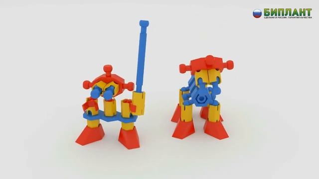 Конструктор БИПЛАНТ "Бинар" 50 деталей смотреть онлайн