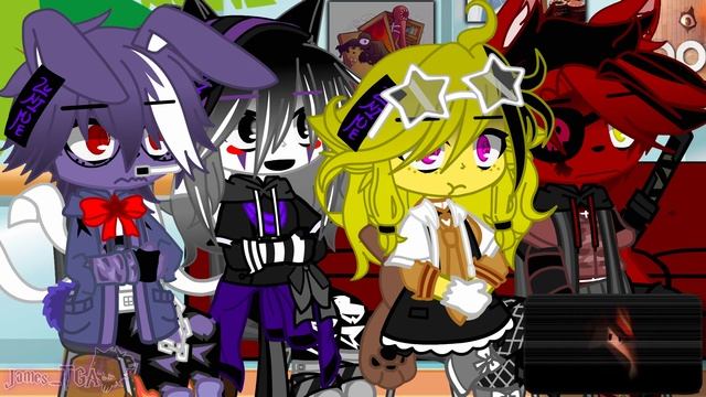 FNAF 1 Reacts To Doors Animations (Part 1) | FNAF | Gacha Club смотреть онлайн