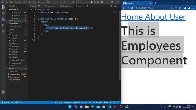 Links, NaBar, anchor Tag in react js смотреть онлайн